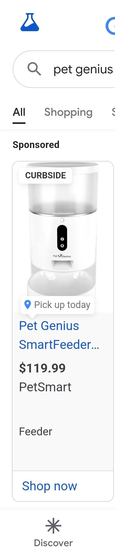 Pet Genius SmartFeeder W/live WiFi Camera