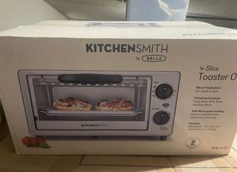 KitchenSmith by BELLA 4-Slice Toaster Oven