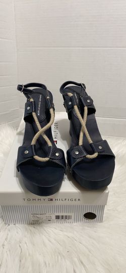 tommy hilfiger women sandal wedge size 9