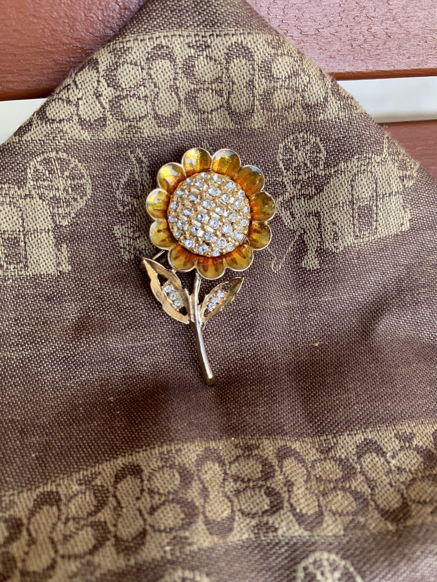 Sunflower Brooch