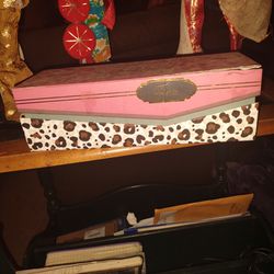 Pink And Leopard Spot Rectangular Box