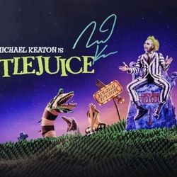 Beetlejuice MICHAEL KEATON Signed Photo 11x17" - COA Included