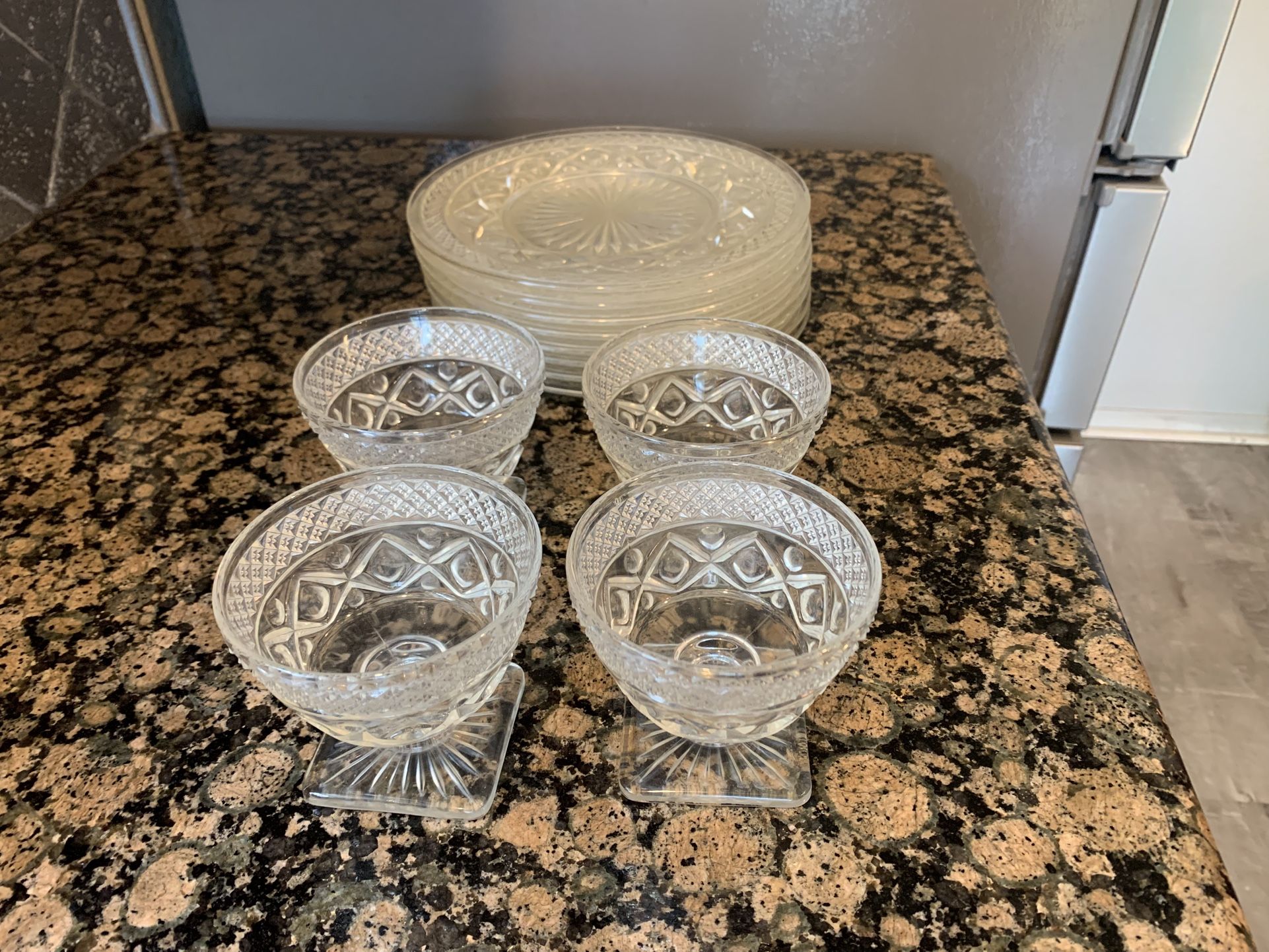 Vintage Cut Glass Dishware