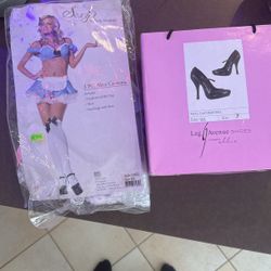 Women’s Halloween Costume Worn Once High Heels