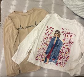 Zara girl’s long Sleeve shirts size 10 and 11-12