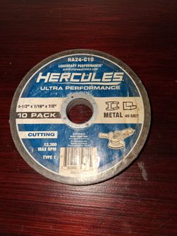 New unopened 10 pack- Hercules ultra performance metal cutting blades