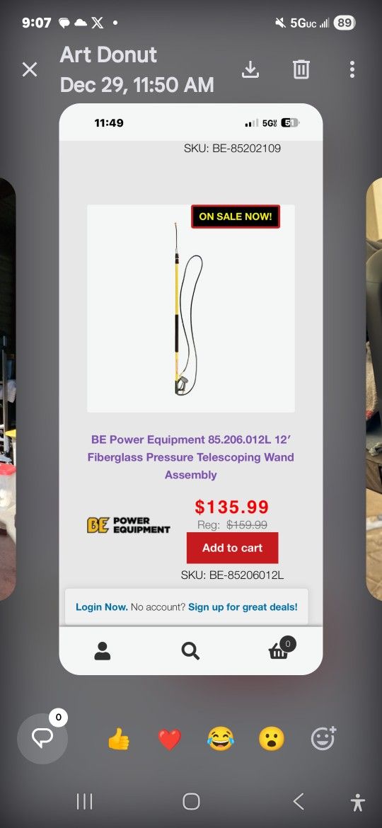 Telescopic high pressure wand