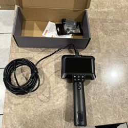 Endoscope Camera with Light - IP67 Waterproof Borescope Camera with 8 Adjustable LED Lights | 4.3" LCD Screen Borescope | HD 1080P Inspection Camera w