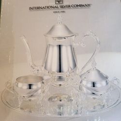 Tea Set 4 Piece Silver Plated