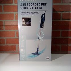 2 In 1 Corded Pet Stick Vacuum
