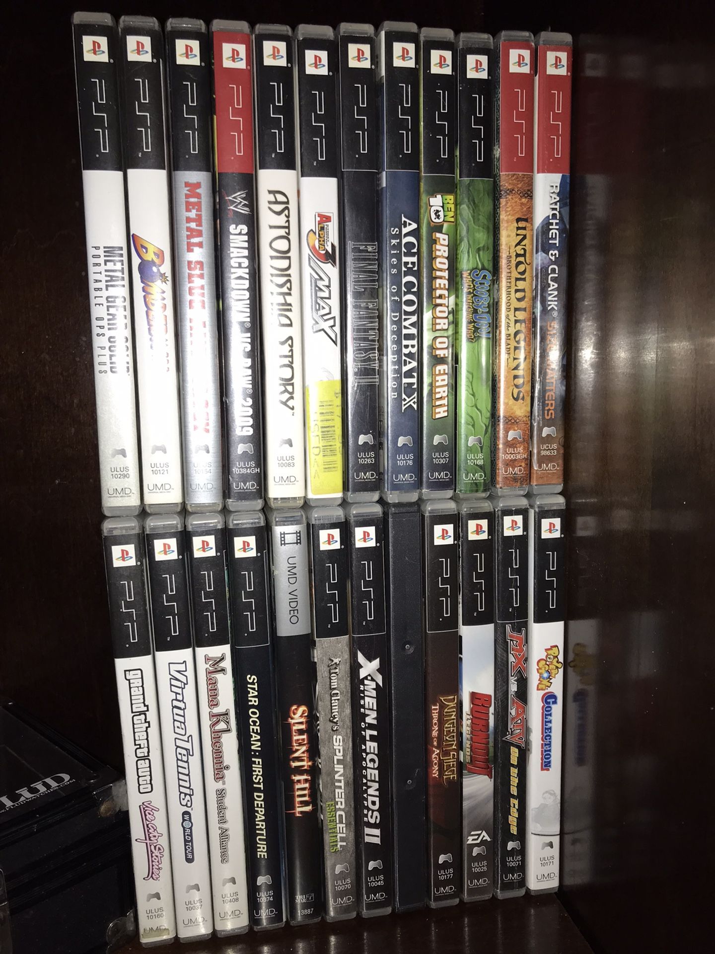 PSP Game Collection With Movies
