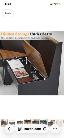 Corner table with storage