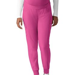 Pink Maternity Scrub Pants