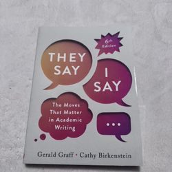 THEY SAY I SAY-6th Edition