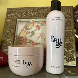 VIOLET Purple Toning Shampoo & VIOLET Purple Toning Masque From L’ANGE