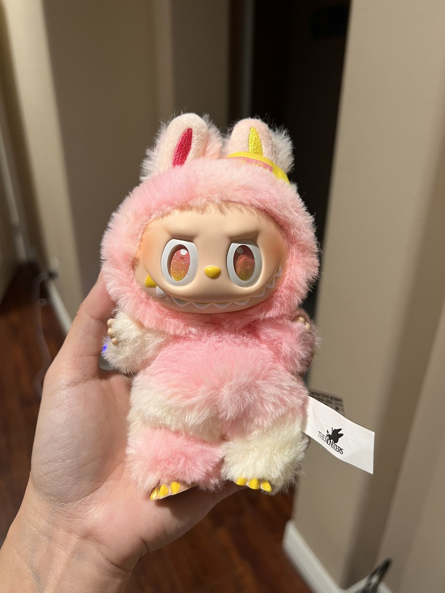 Labubu Pink Bunny Plush Doll – Gradient Style – Scan Code