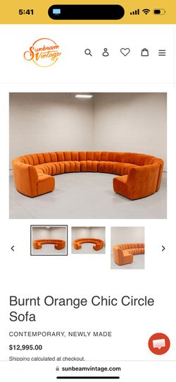 Orange Sofa