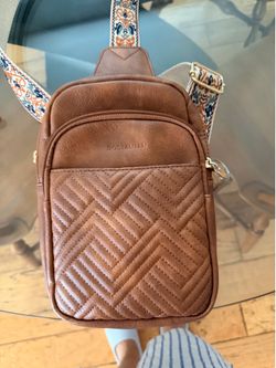 BOSTANTEN Sling Bag for Women Leather Crossbody