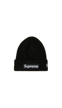 Supreme New Era Box Logo Black Beanie FW25 Black