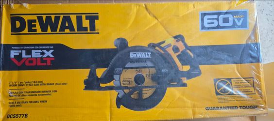 DeWalt FLEXVOLT 60V 7-1/4" Worm Drive Circular Saw