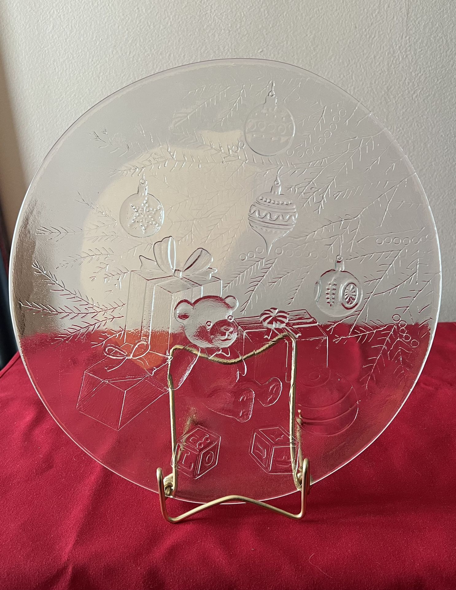1980’s Vintage Libbey 13” Holiday Serving Platter