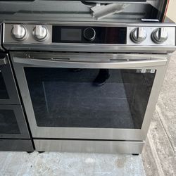 Samsung Glass Stove Air Fryer New Condition 