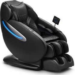 Mynta Full Body Massage Chair, SL-Track Recliner Chair with Body Scan,Thai Stretch, Zero Gravity,Bluetooth Speaker,Foot Rollers and Waist Heating