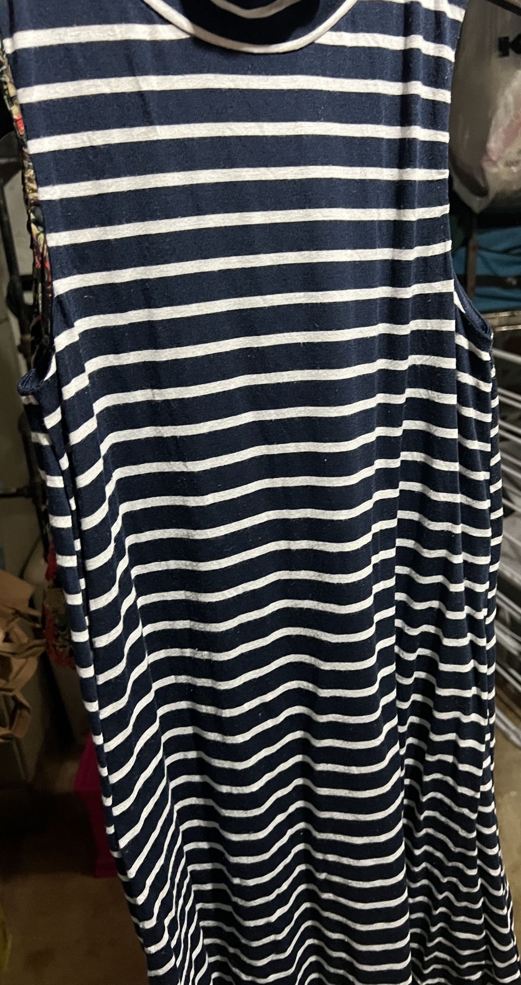 Blue And White Dress