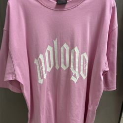 Balenciaga Pink T-Shirt – No Logo 