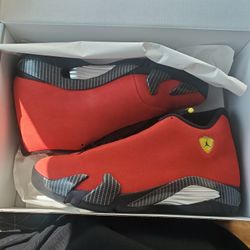 Jordan 14 FARRARI RED SIZE 8.5 $270 DS BRAND NEW 