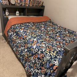 Solid Wood Full Size Captain's Bed with Storage + FREE Dresser