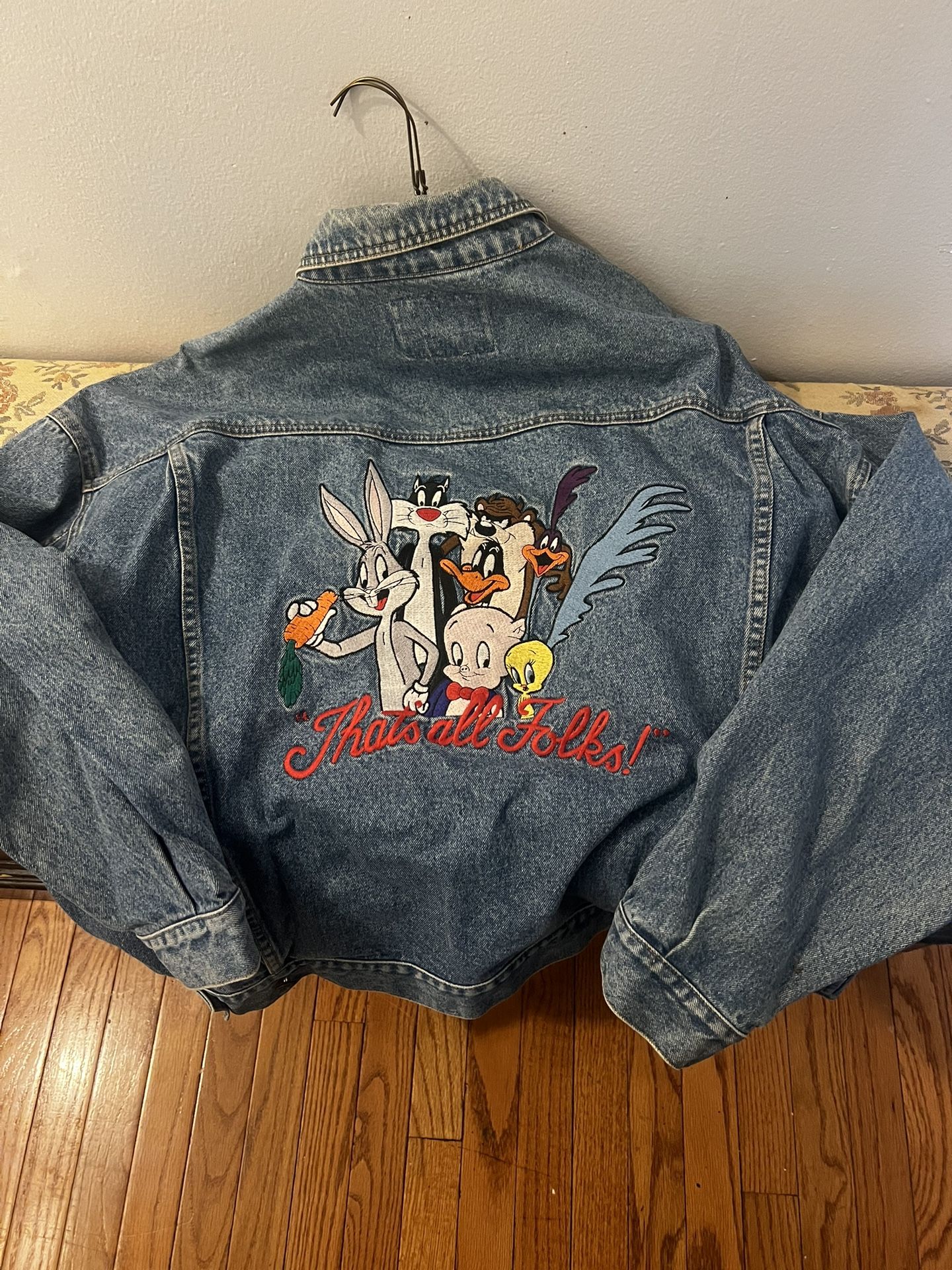 Looney Tunes Denim Jacket In Great Condition