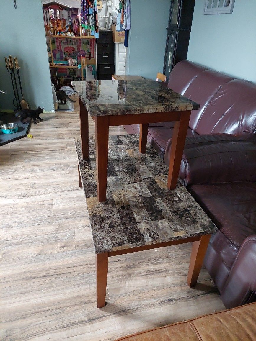 One coffee table and one lamp table