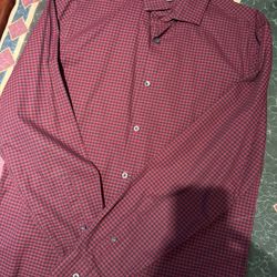 Calculate red and black plaid button-up shirt #plaidshirt