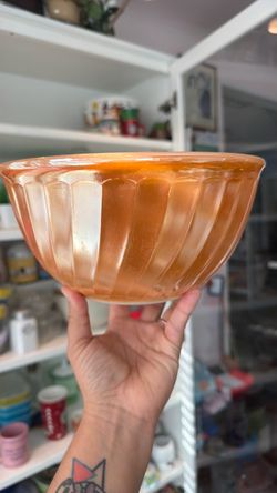Fire king peach bowl vintage