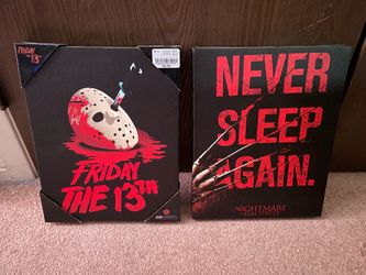 Horror Movie Canvas Wall Art – 2-Piece set