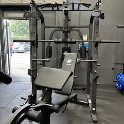 Smith Machine With Bench Included Vesta Fitness 
