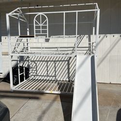 White Twin Bunk bed Frame