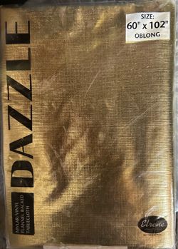 Gold - Tablecloth - Flannel - Padded - Oblong