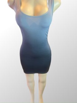 Fitted Light Gray And Dark Grey Dress