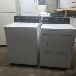 Maytag Commercial Washer And Electric Dryer 