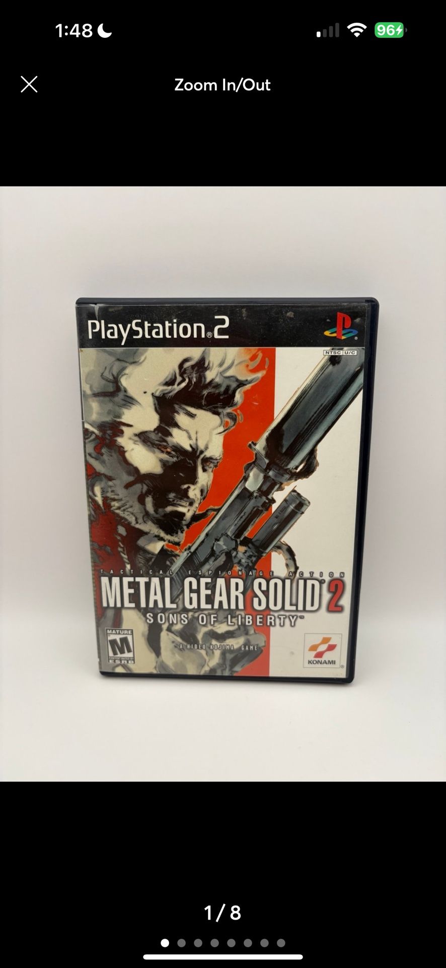 Metal Gear Solid 2 Sons Of Liberty Playstation 2 CIB TESTED