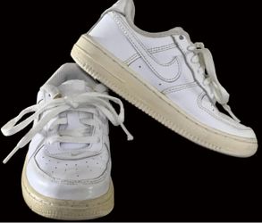 Nike Air Force 1 Triple White 10C Toddler – Good Condition