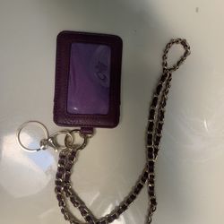 Purple And Gold Badge Holder Never Been Used 