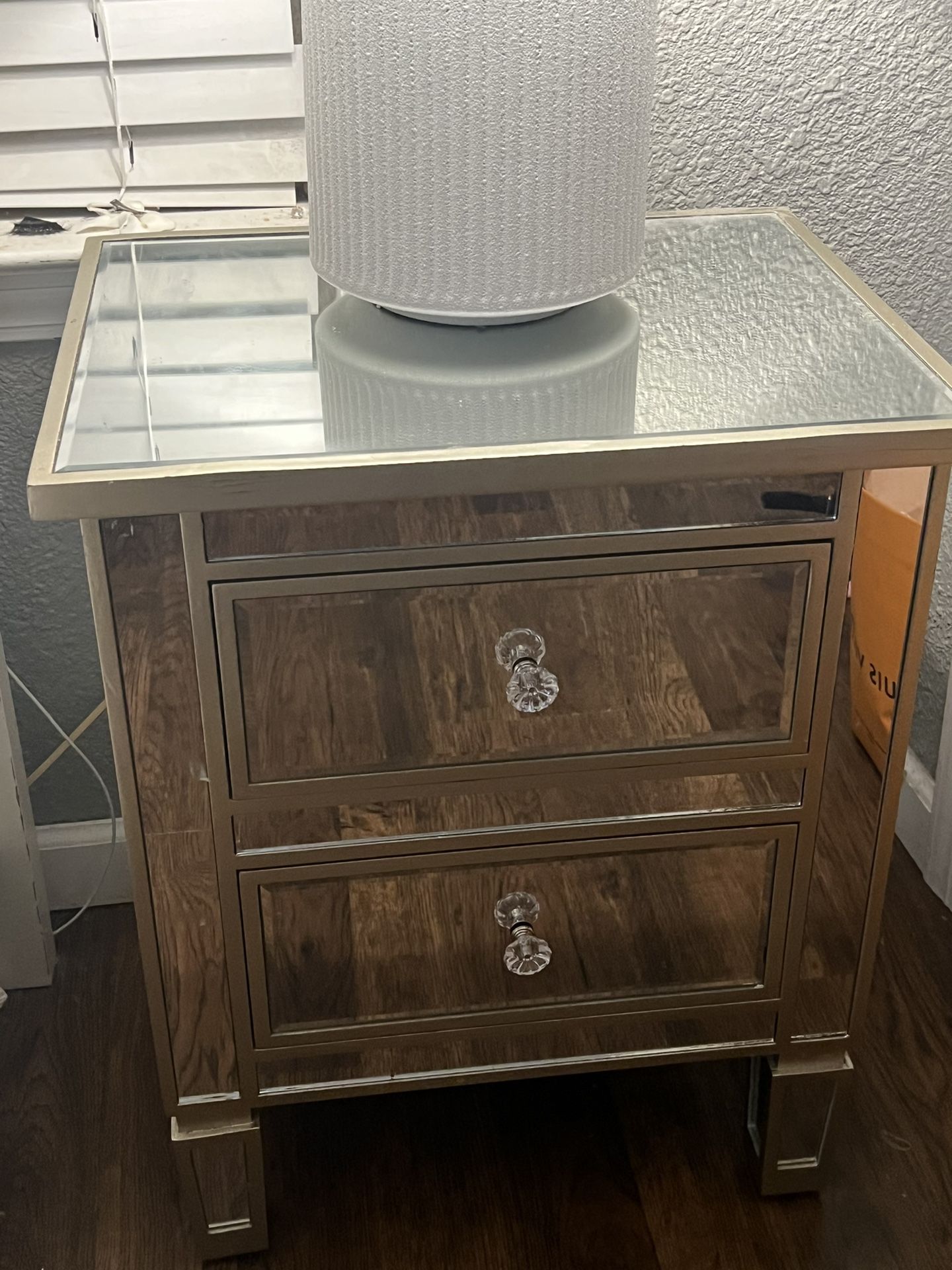 Mirrored Nightstand