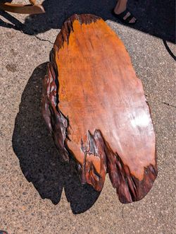 Live wood coffee table