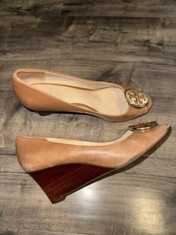 Tory Burch Leather Wedges
