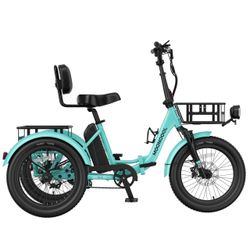 Mooncool TK2 Electric Tricycle Fat Tire E-Trike