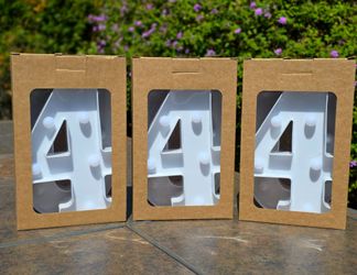 Marquee Light Up Numbers 4 & 0 Set – Perfect for 40th Birthday or Anniversary