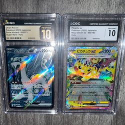 Chaio- Pao And Pikachu Ex From Mega Dream Both Graded 10